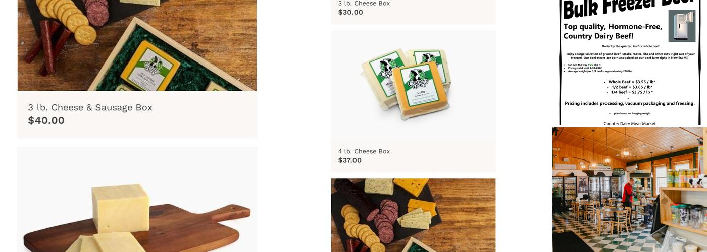 Country Dairy Farm Store Menu
