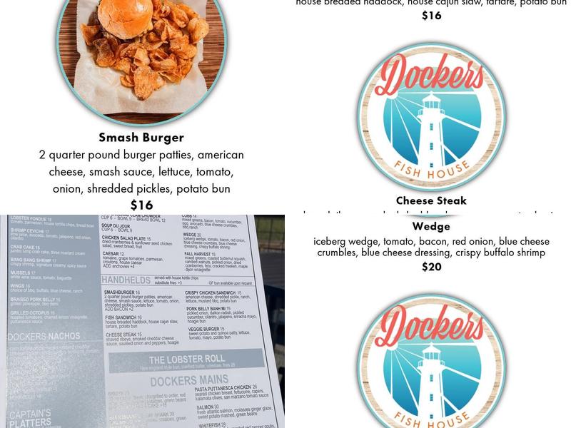 Dockers Fish House Menu