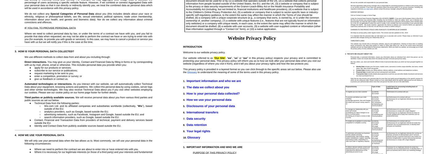 The Northside Pub Menu