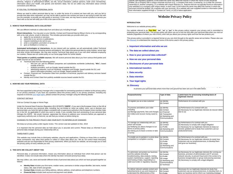 The Northside Pub Menu