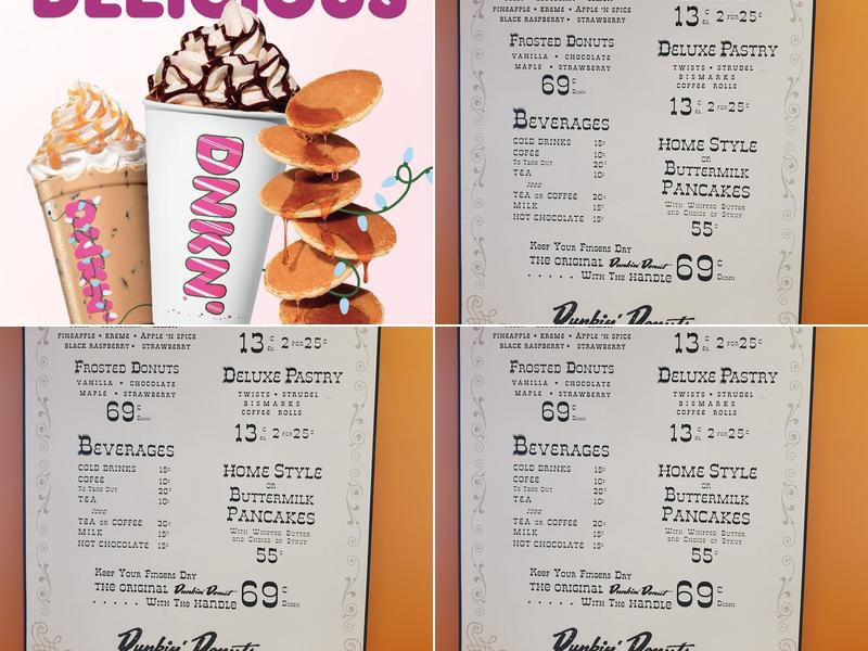 Dunkin' Menu