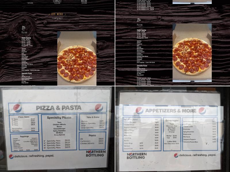 D & B Pizza Menu