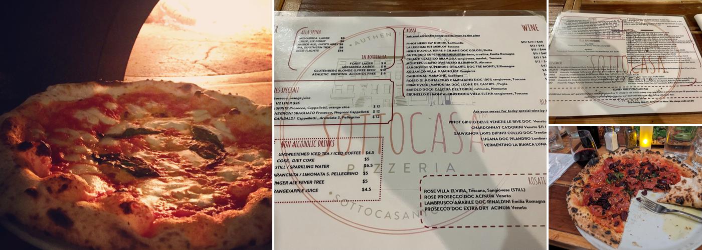 Sottocasa Menu