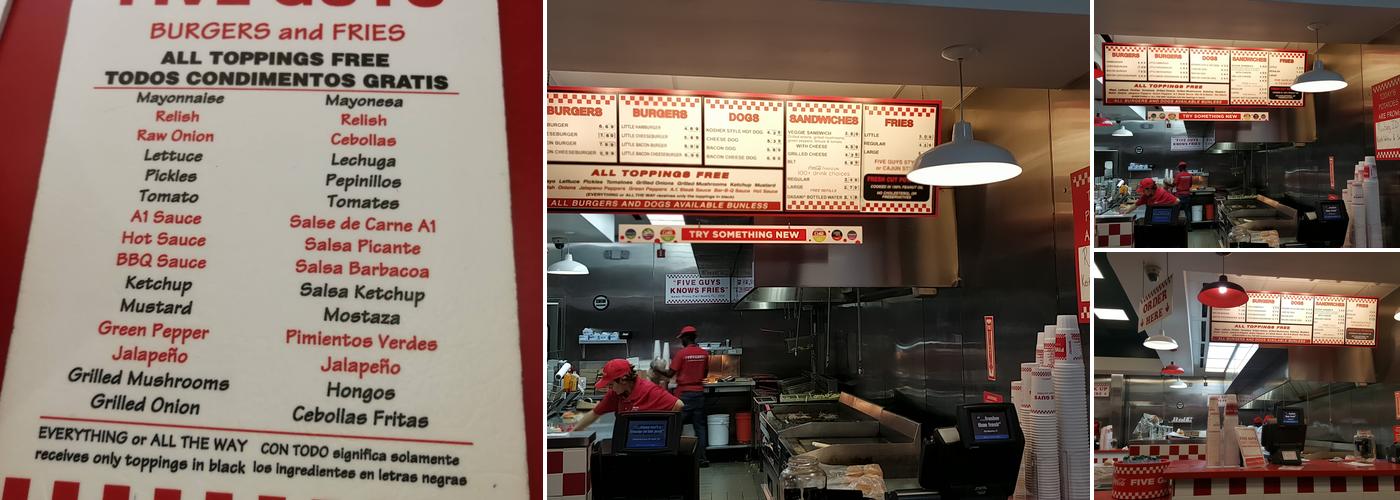 Five Guys Menu