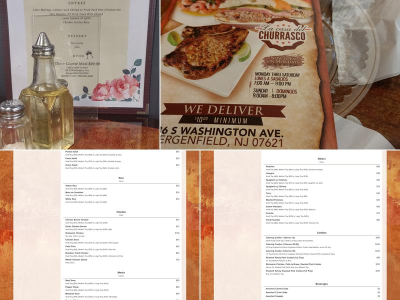 Lula's Latin Cuisine Menu