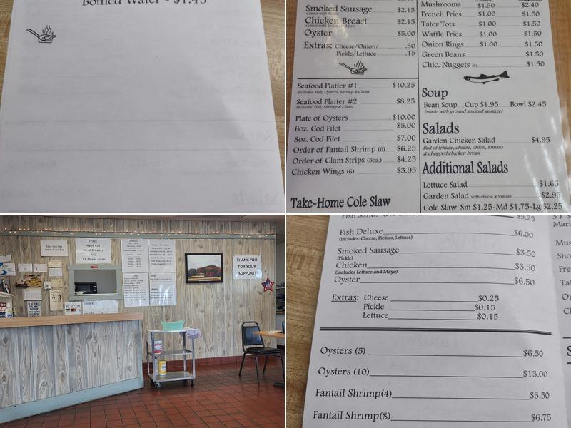 Thimmes Fish Shack Menu