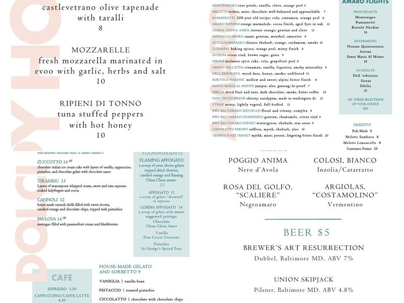 Cosima Menu