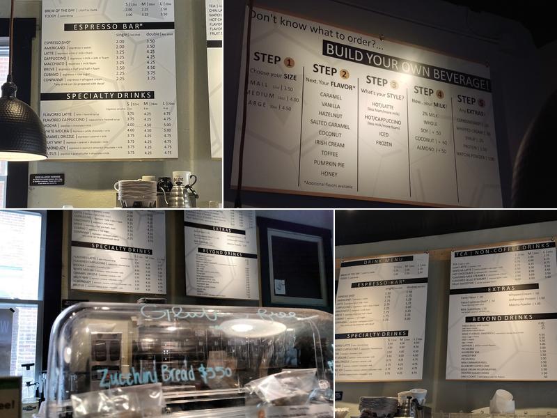 Transcend Coffee + Roastery Menu