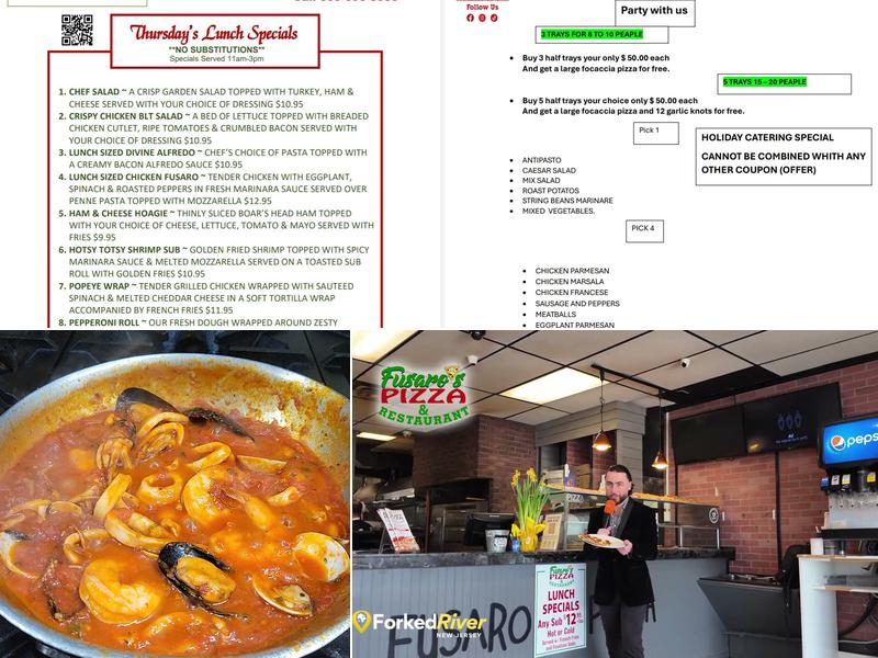 Fusaro's Forked River Menu