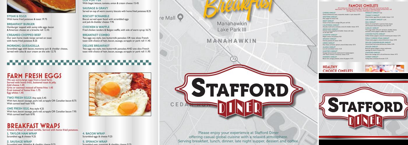 Stafford Diner Menu