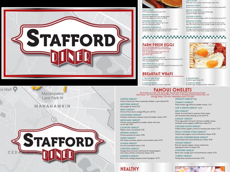 Stafford Diner Menu