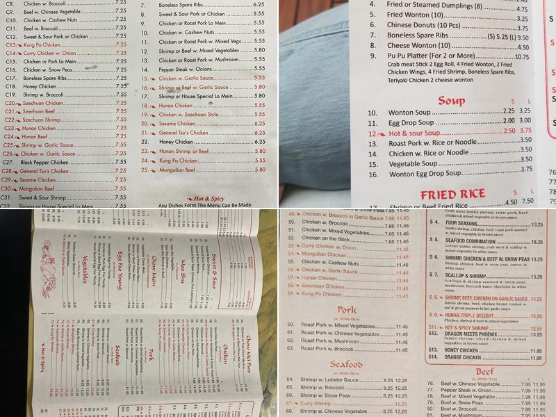 Great Wall Menu