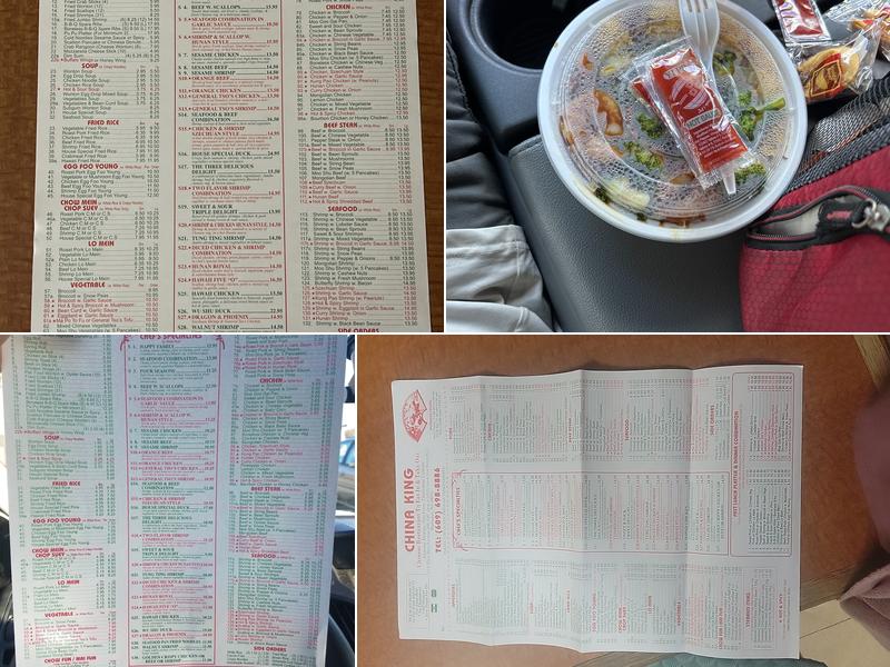 China King Menu