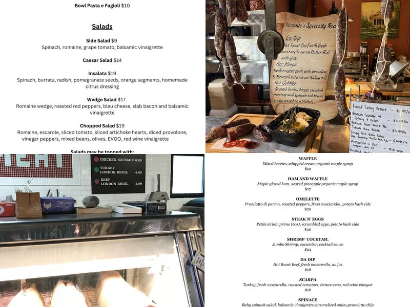 Mossuto's Market & Cafe Menu