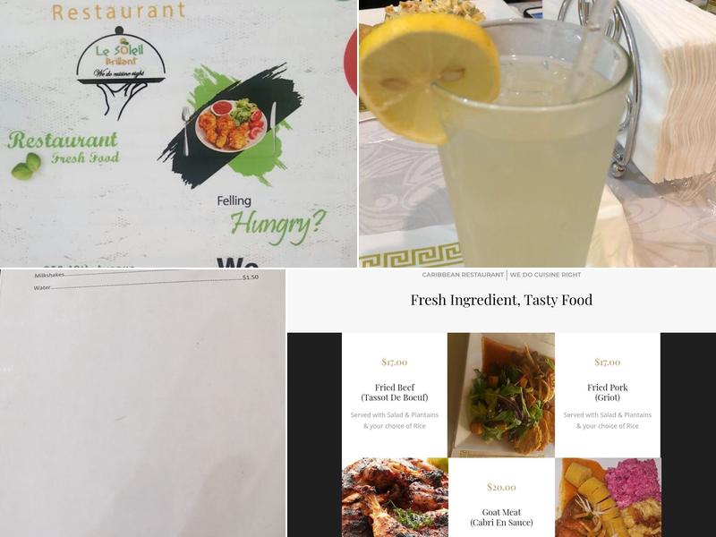 Le Soleil Menu