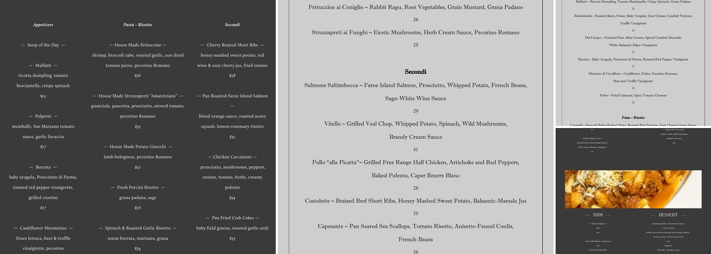 Bici Menu