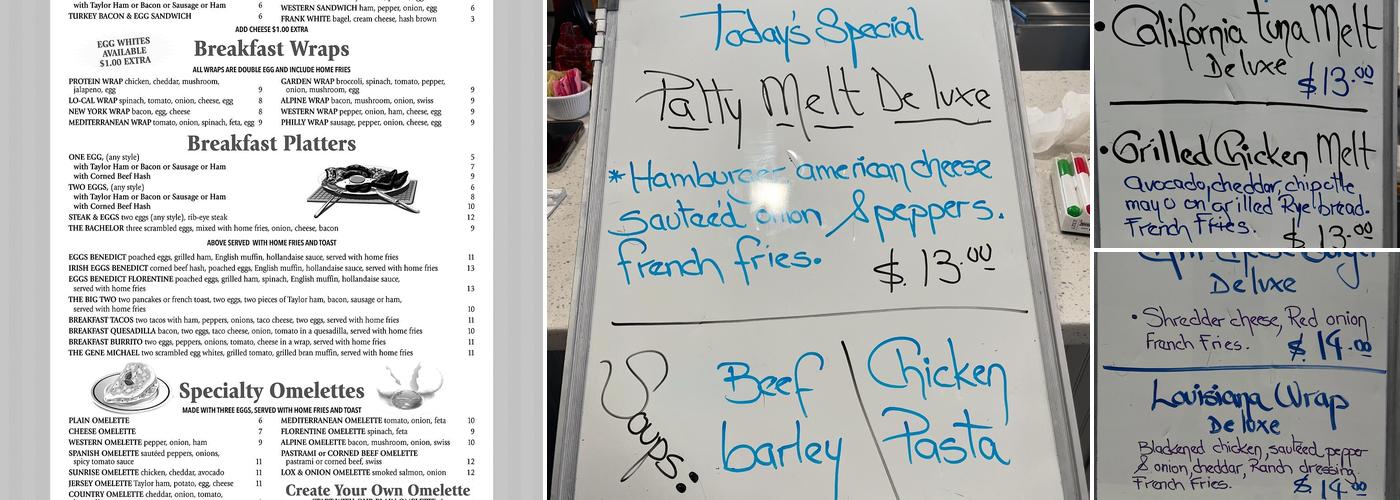 Ramsey Corner Cafe Menu