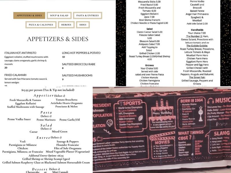 IL Palazzo Restaurant & Catering Menu