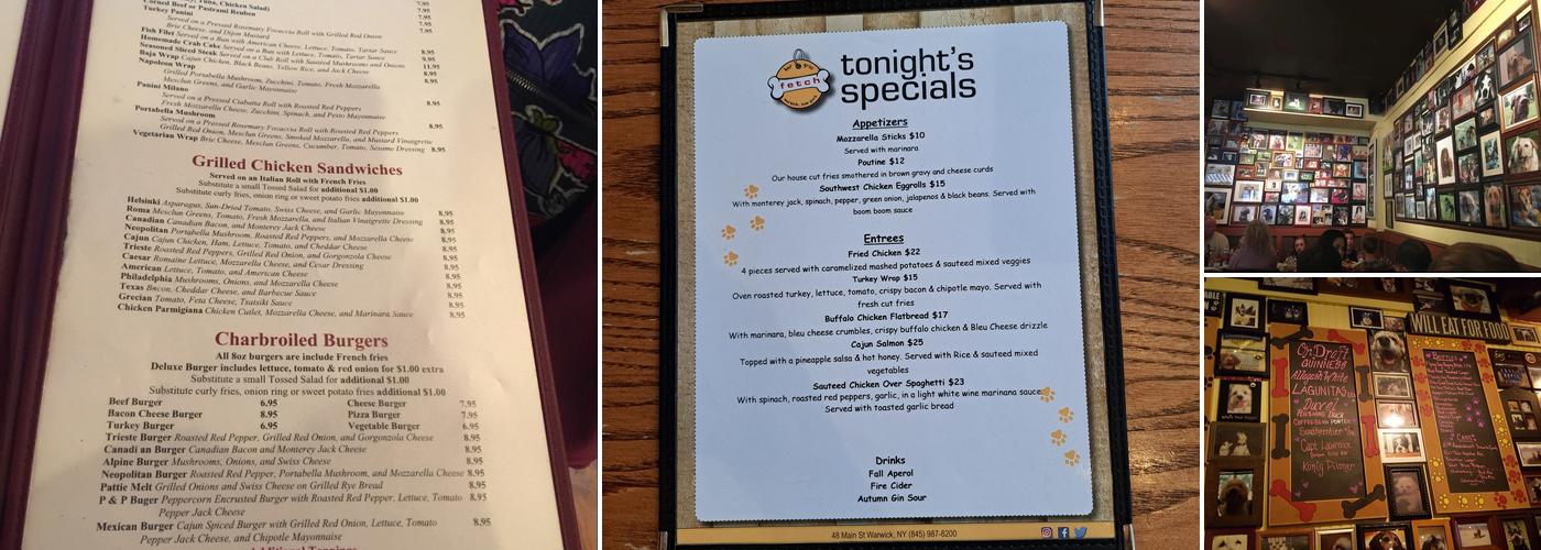FETCH BAR & GRILL Menu