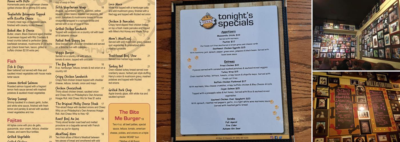 FETCH BAR & GRILL Menu