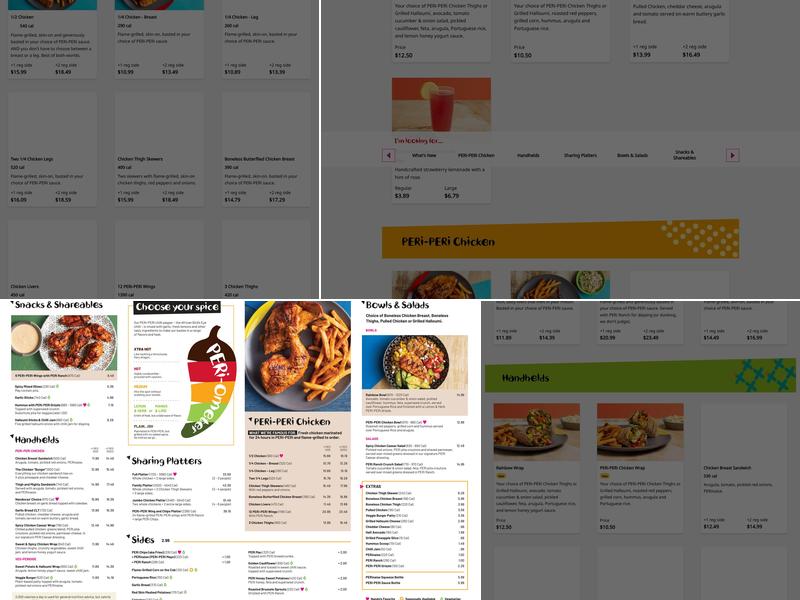 Nando's Peri-Peri Menu