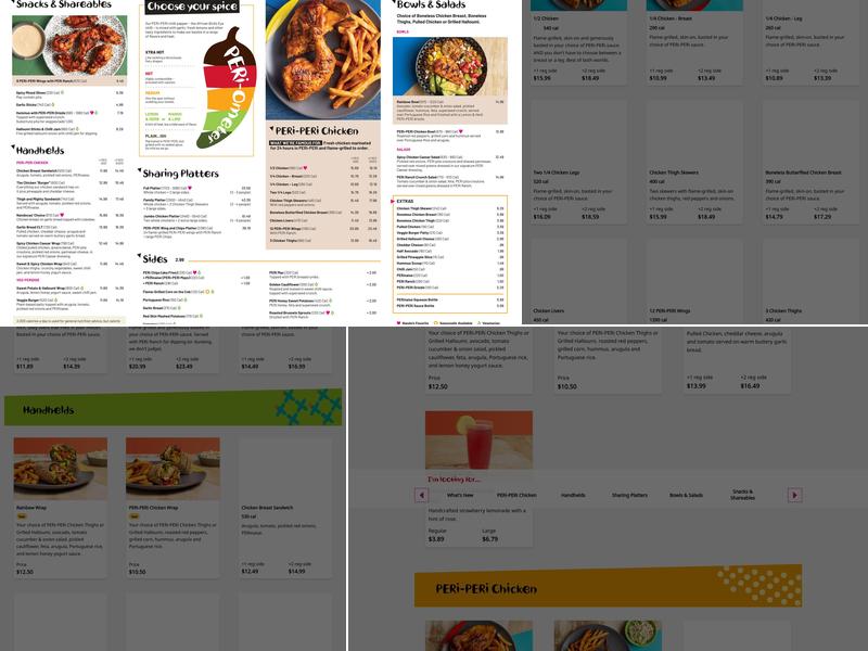 Nando's Peri-Peri Menu