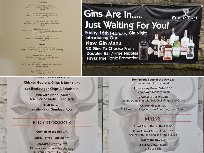 Bulls Head Glossop Menu