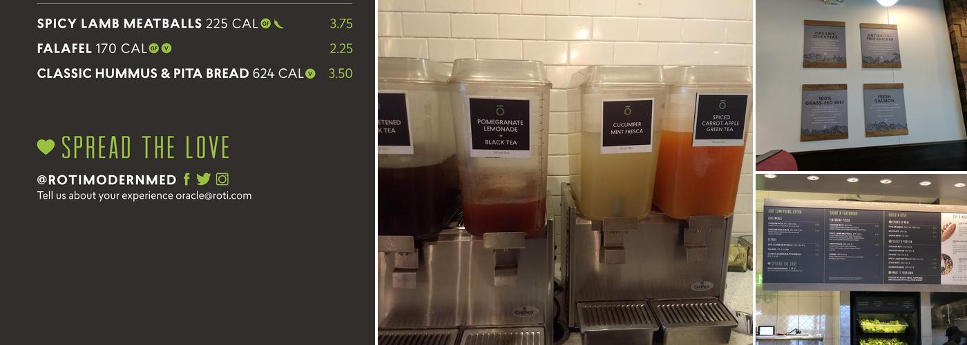 Roti Mediterranean Bowls. Salads. Pitas. Menu