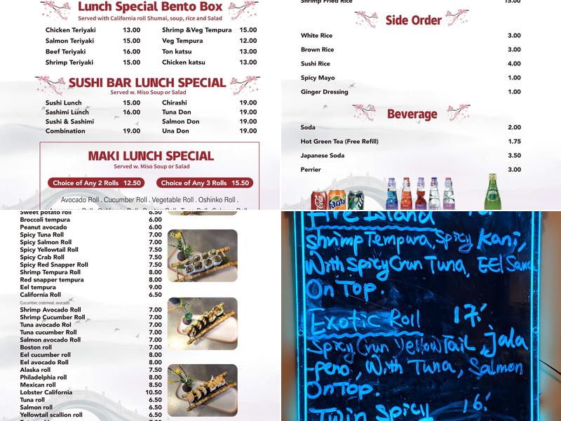 Ho-Ho-Kus Sushi Cafe Menu