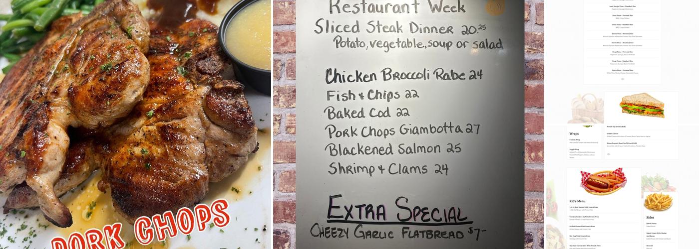 Shortway's Barn Menu