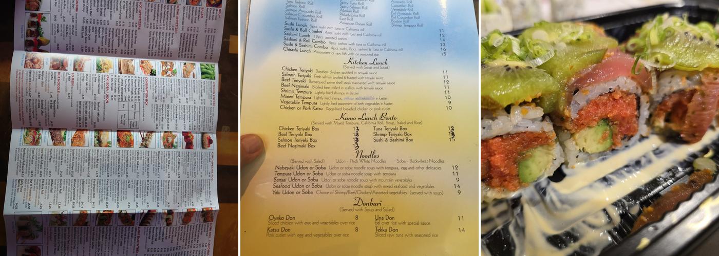 Kumo Menu