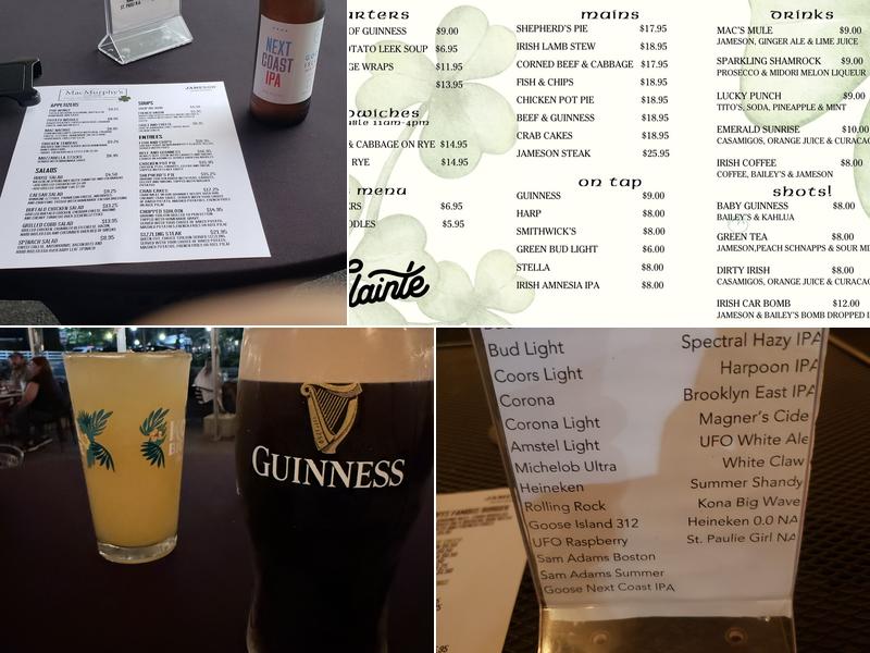 MacMurphy's Menu