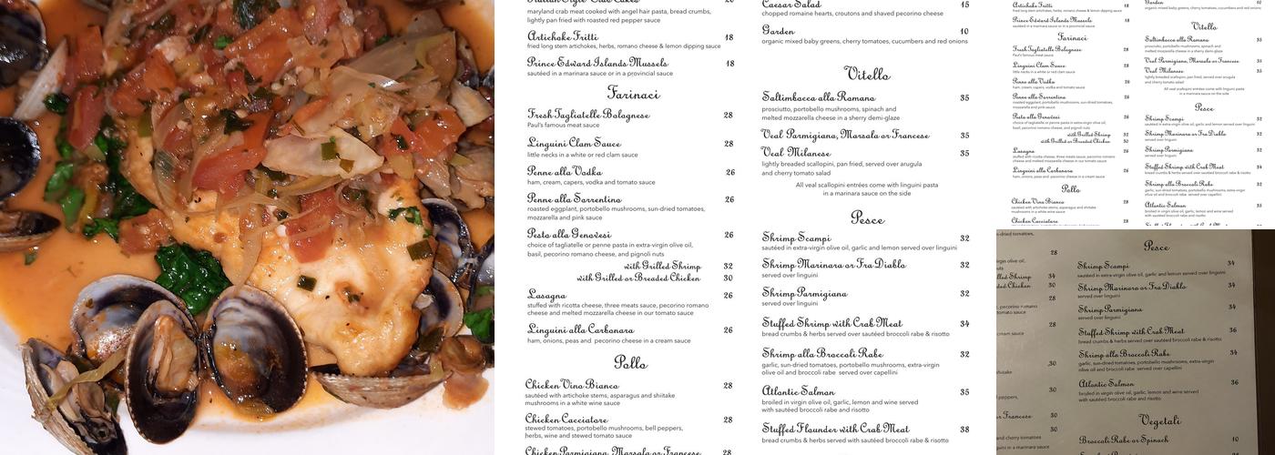 La Lanterna Cafe & Grill Menu