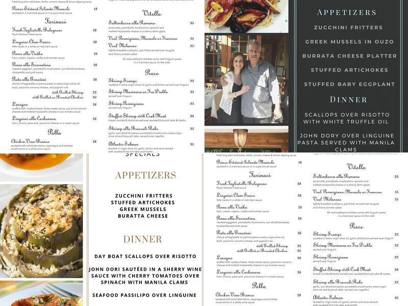 La Lanterna Cafe & Grill Menu