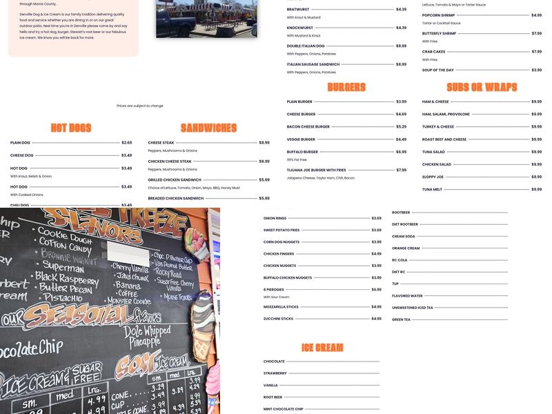 Denville Dog & Grill Menu