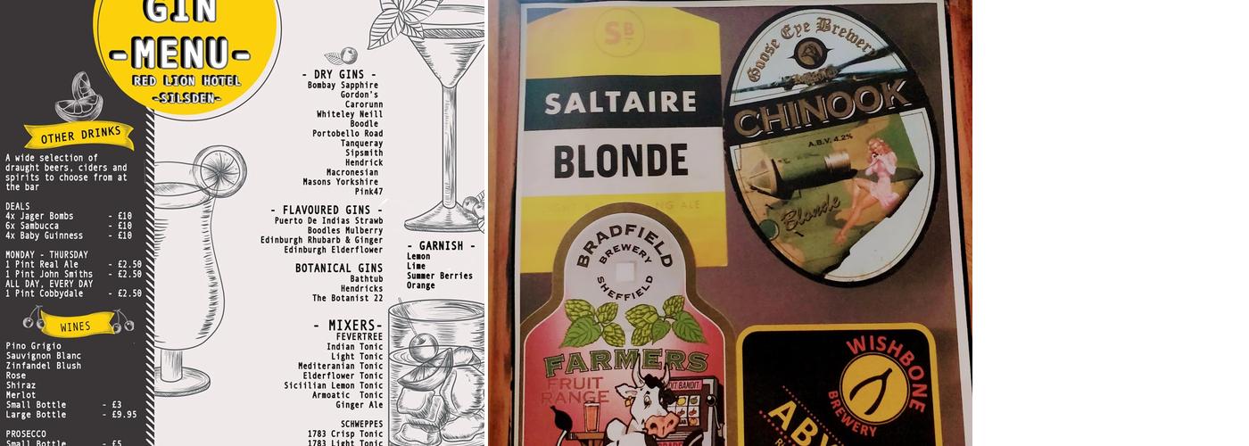 Red Lion Hotel Menu