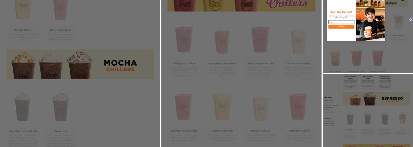 Gloria Jean's Coffees Chicago Ridge Mall Menu