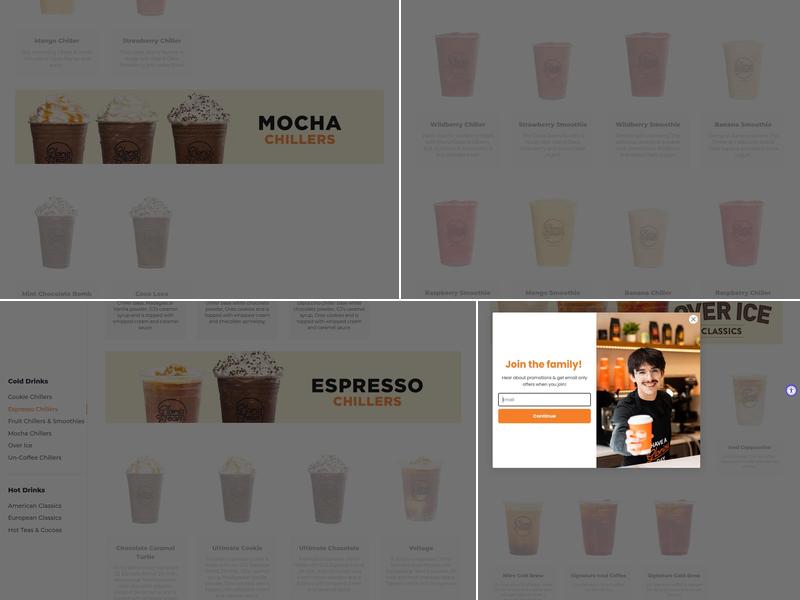 Gloria Jean's Coffees Chicago Ridge Mall Menu