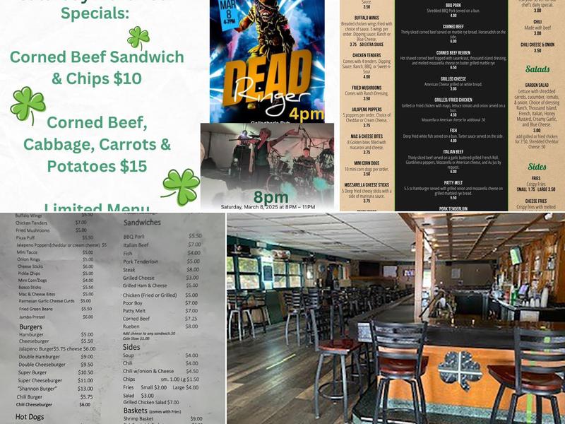 Gallagher's Pub Menu