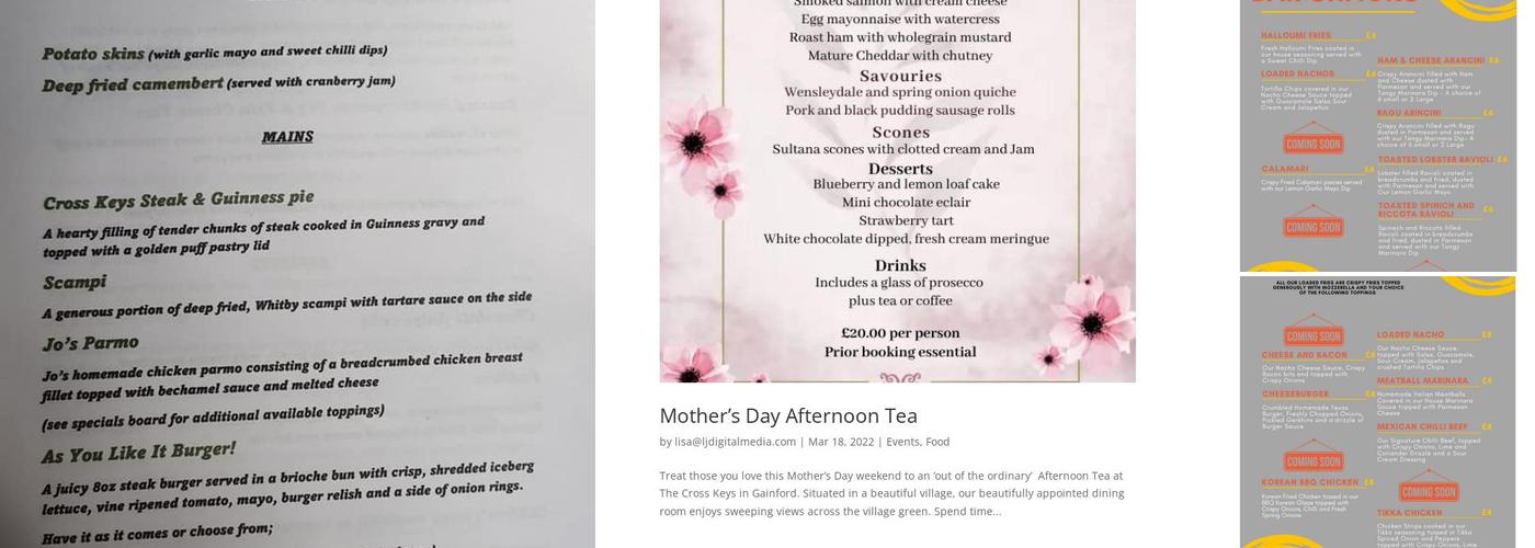 The Cross Keys Menu