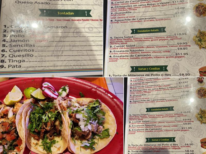 El Zapata Menu