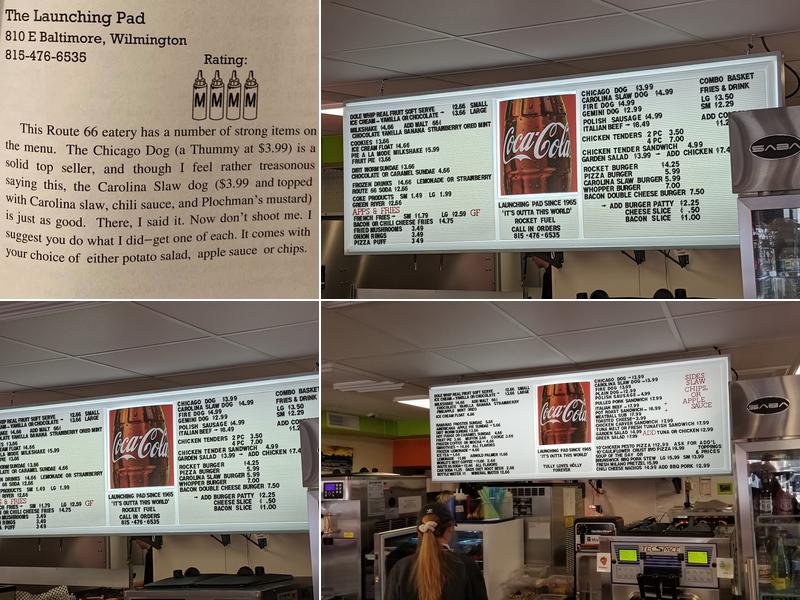 Launching Pad Drive-In Menu