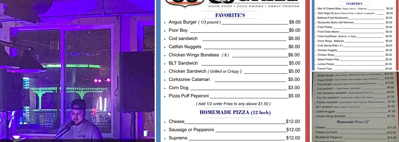 Route 66 Bar & Grill Menu
