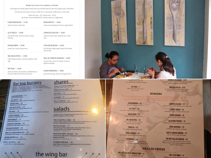 The Committed Pig Menu