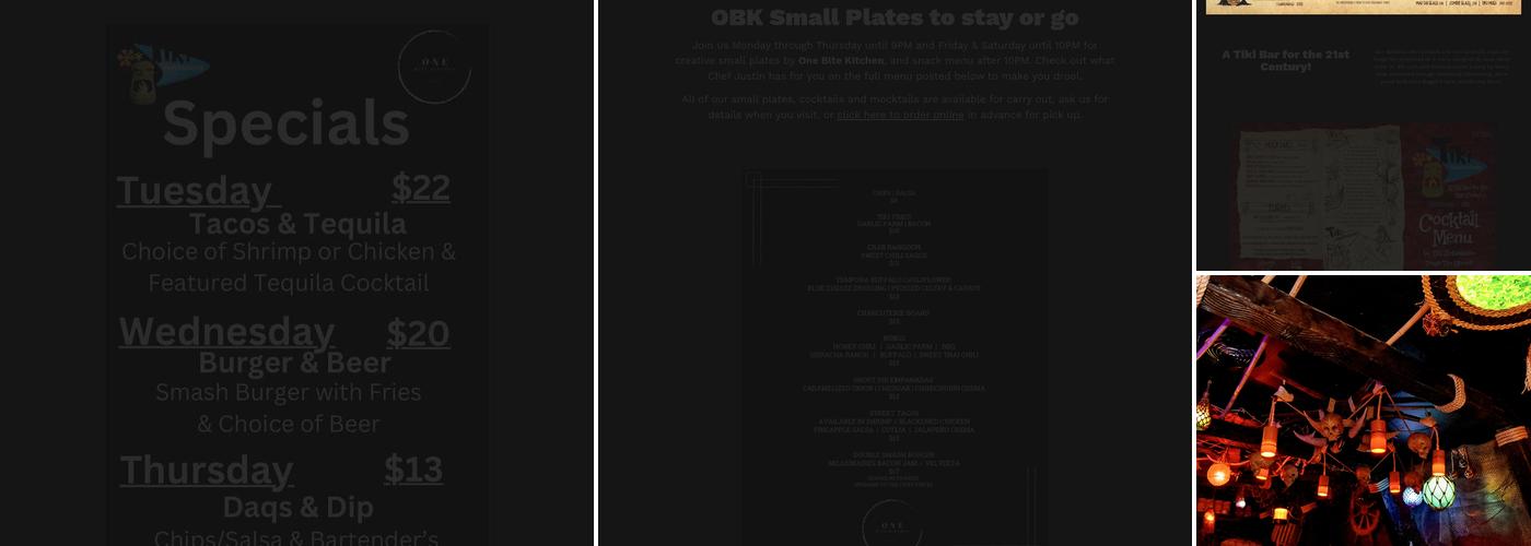 Tiki Underground Menu