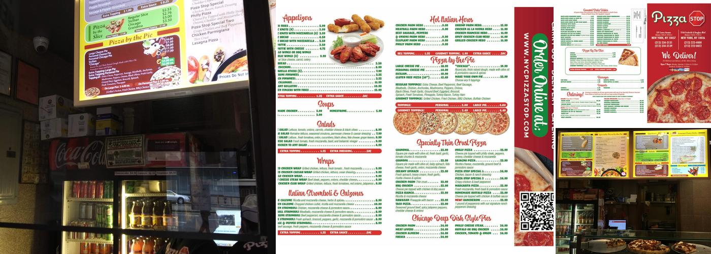 Pizza Stop Menu