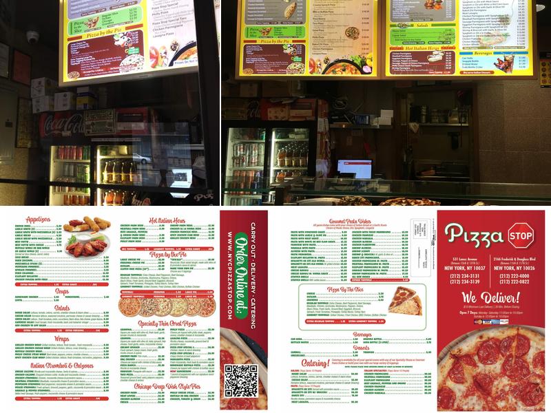 Pizza Stop Menu