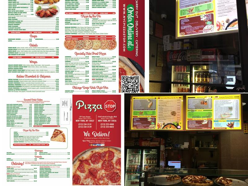 Pizza Stop Menu