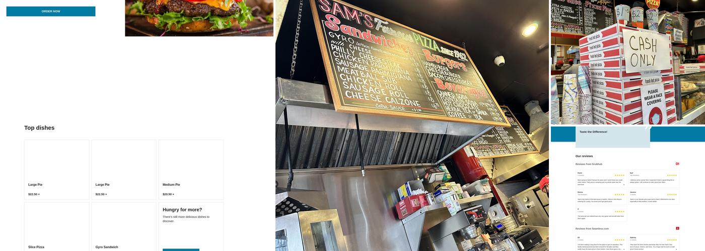 Sams Famous Pizzeria Menu