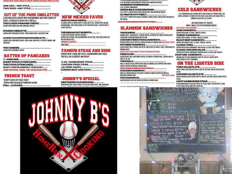 Johnny B's Menu